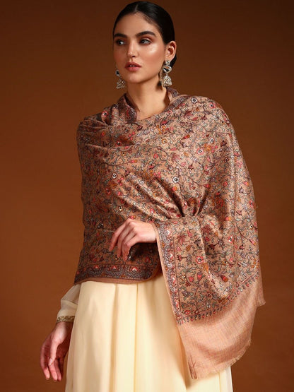 Dhiyona PA Women Floral Embroidered Shawl