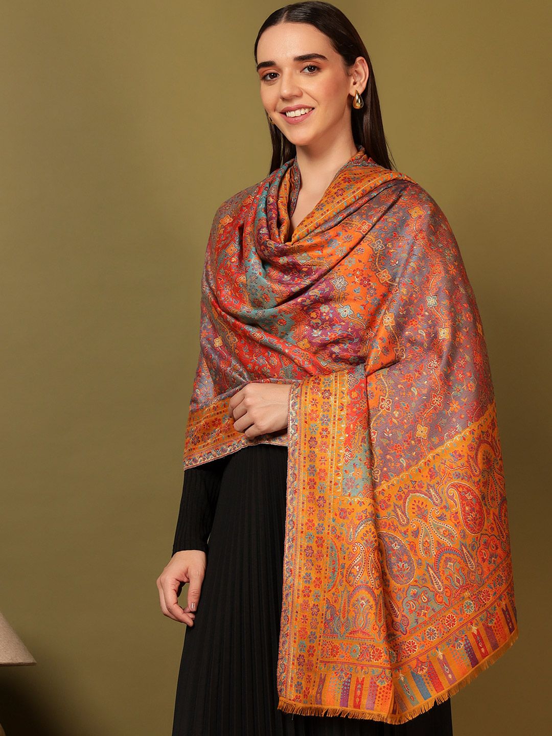 Dhiyona PA Paisley Woven Design Shawl