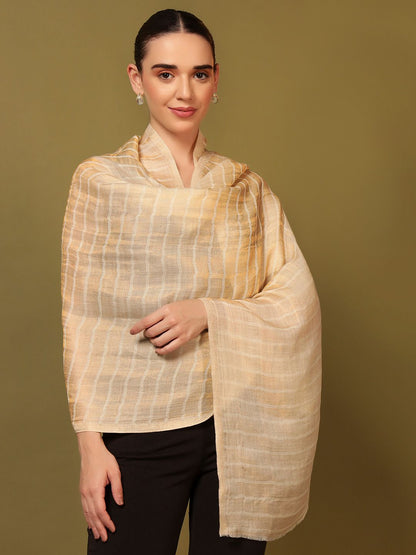 Dhiyona PA Striped Woven Design Woolen Shawl