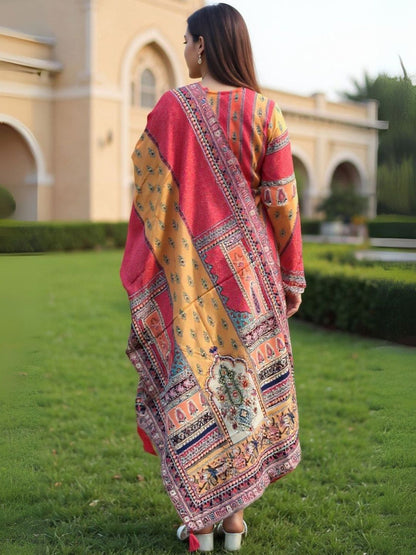 Women Ethnic Motifs Printed Kurta with Trousers & Dupatta