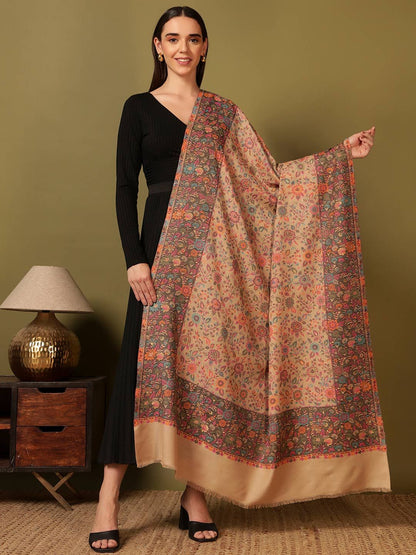 Dhiyona PA Floral Woven Design Woolen Shawl
