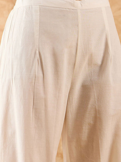 Ethnic Motifs Printed Straight Kurta with Palazzos & Dupatta