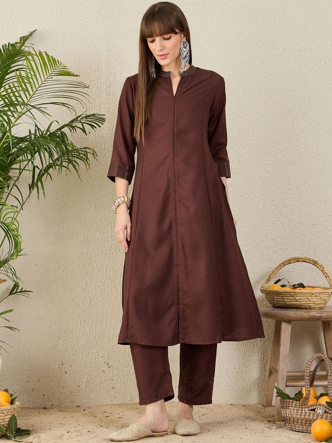 Women Regular A-Line Kurta with Trousers