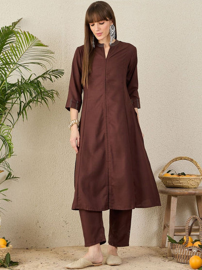Women Regular A-Line Kurta with Trousers
