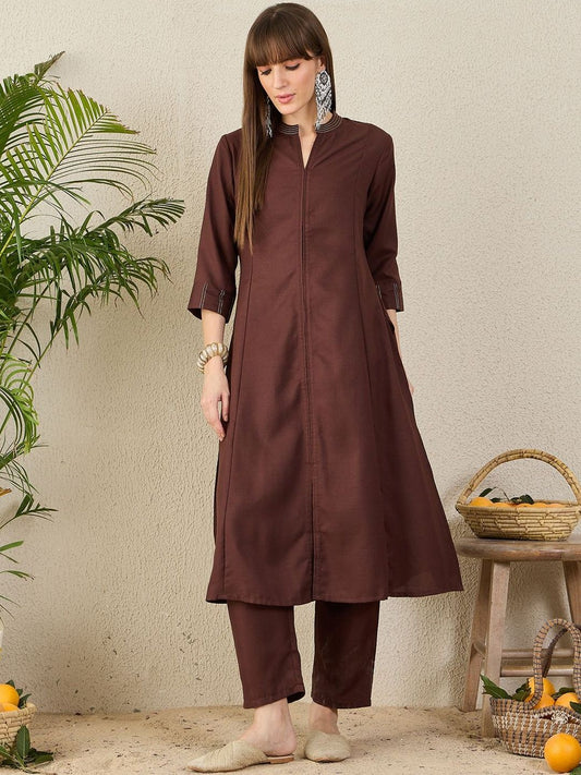 Women Regular A-Line Kurta with Trousers