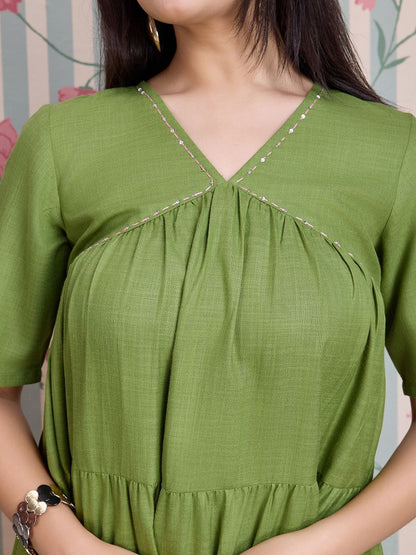 Dhiyona OD  Pure Cotton Anarkali Kurta with Trousers