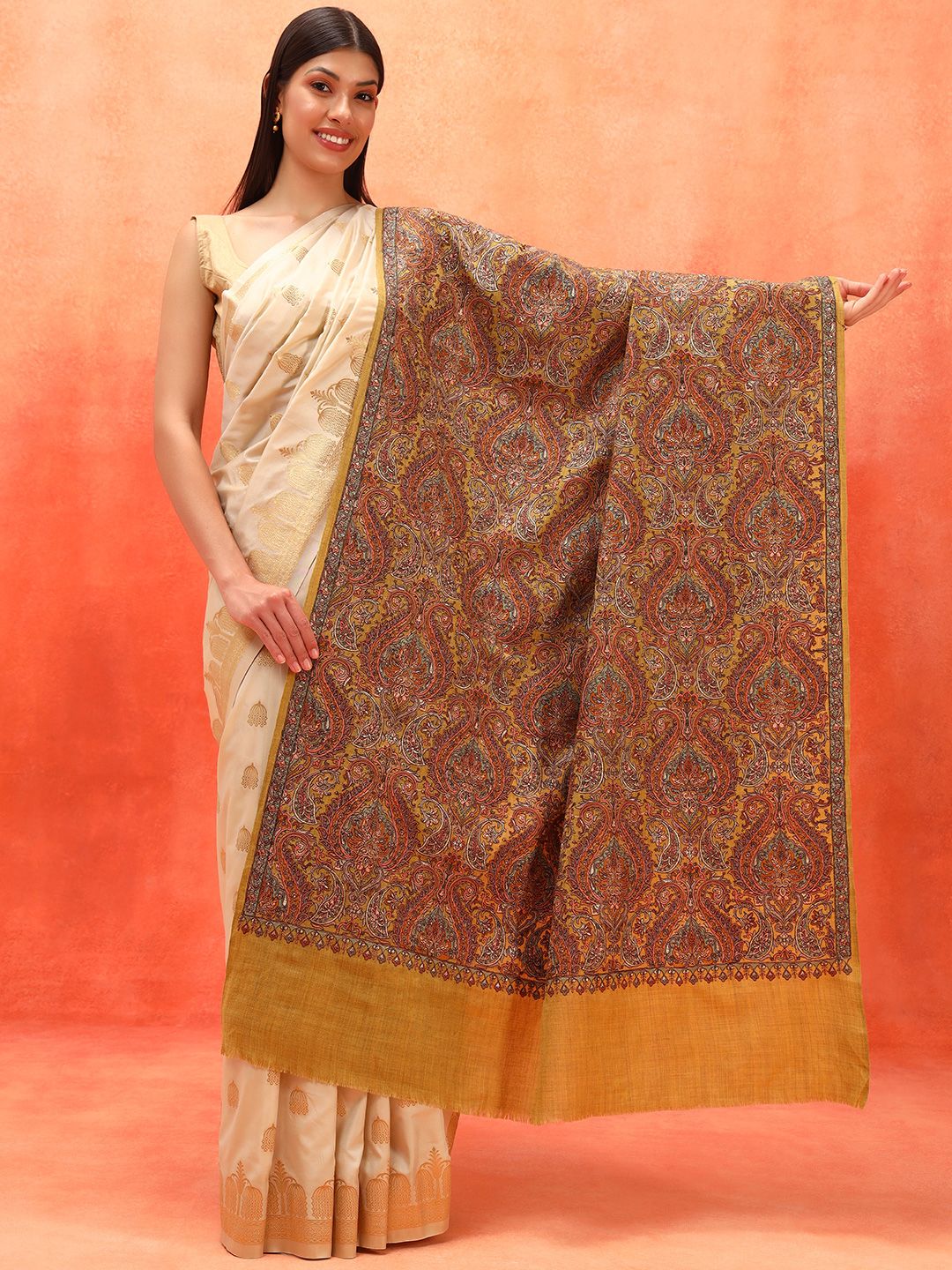 Dhiyona PA Paisley Embroidered Shawl