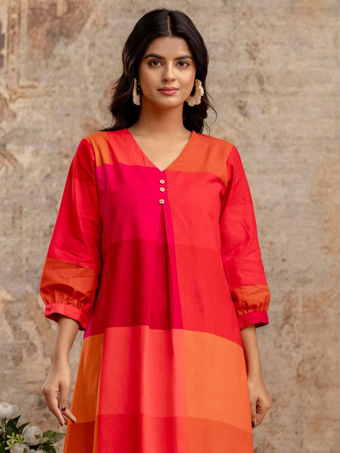 Dhiyona IE Embroidered Top With Palazzos Co-Ords