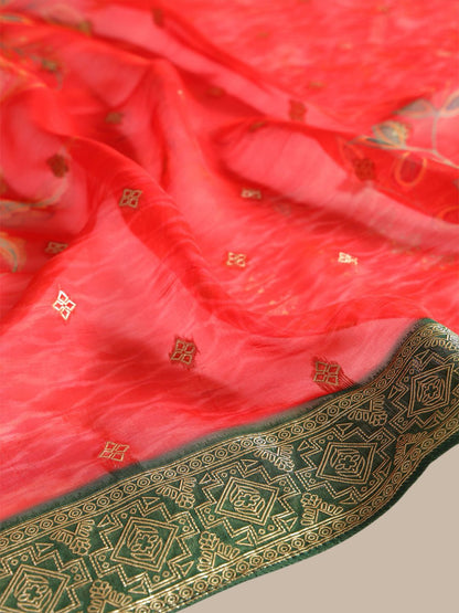 Dhiyona SO Women's Women Printed Beads and Stones Kurta Sets With Dupatta