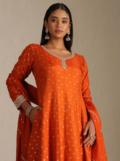 Dhiyona SO Women's Women Ethnic Motifs Woven Design Kurta with Palazzos & With Dupatta