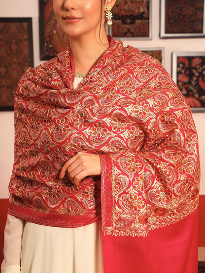 Dhiyona PA Nalki Embroidered Shawl