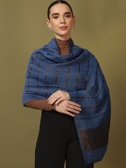 Dhiyona PA Striped Woven Design Shawl