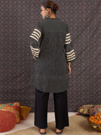 Women Printed Regular Pure Cotton Kurta with Trousers