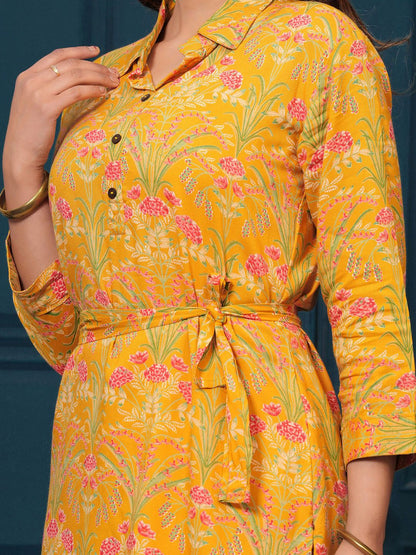 Dhiyona IE Printed Tunic With Trousers Co-Ords