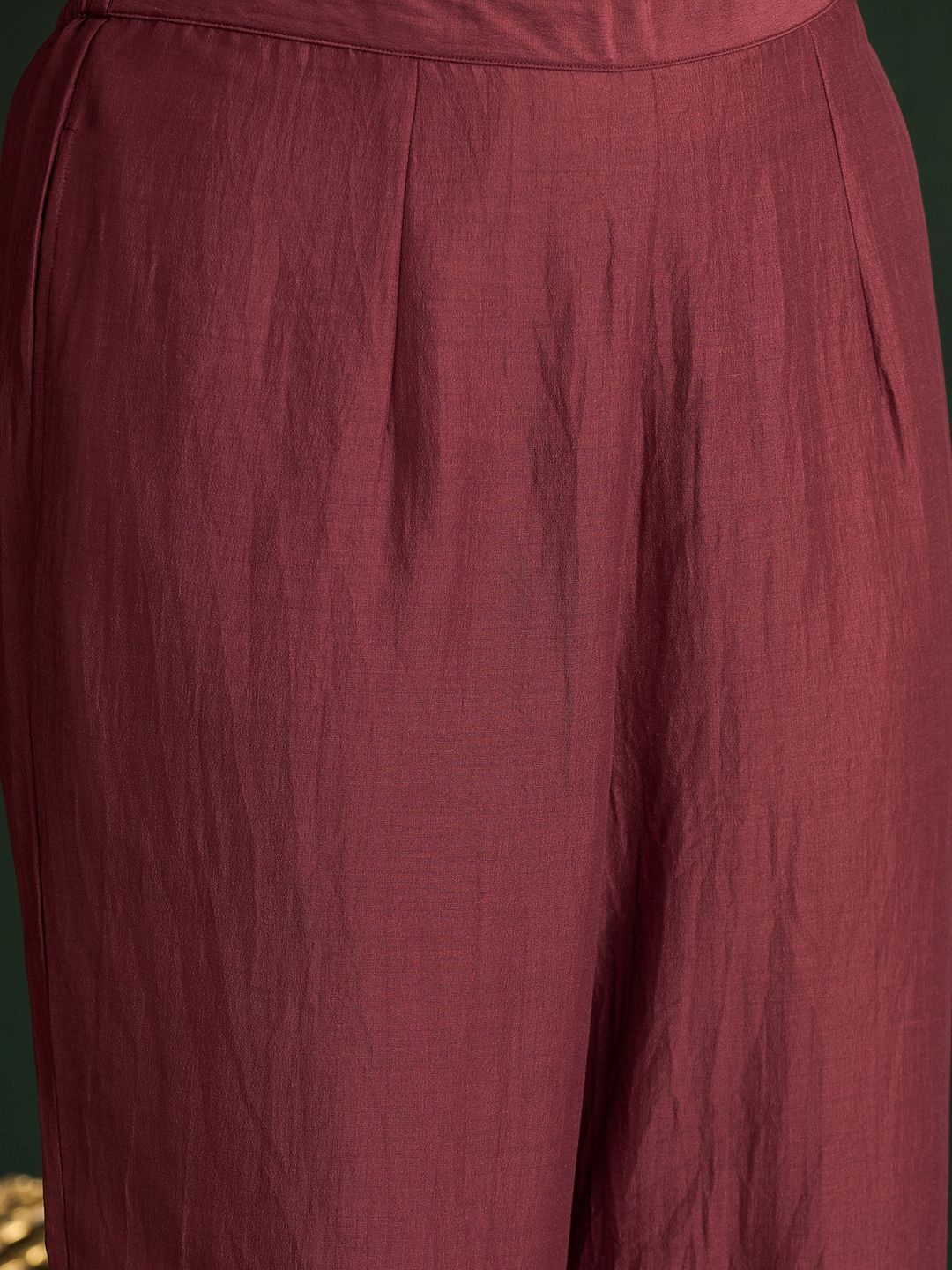 Floral Embroidered Straight Kurta with Trousers & Dupatta