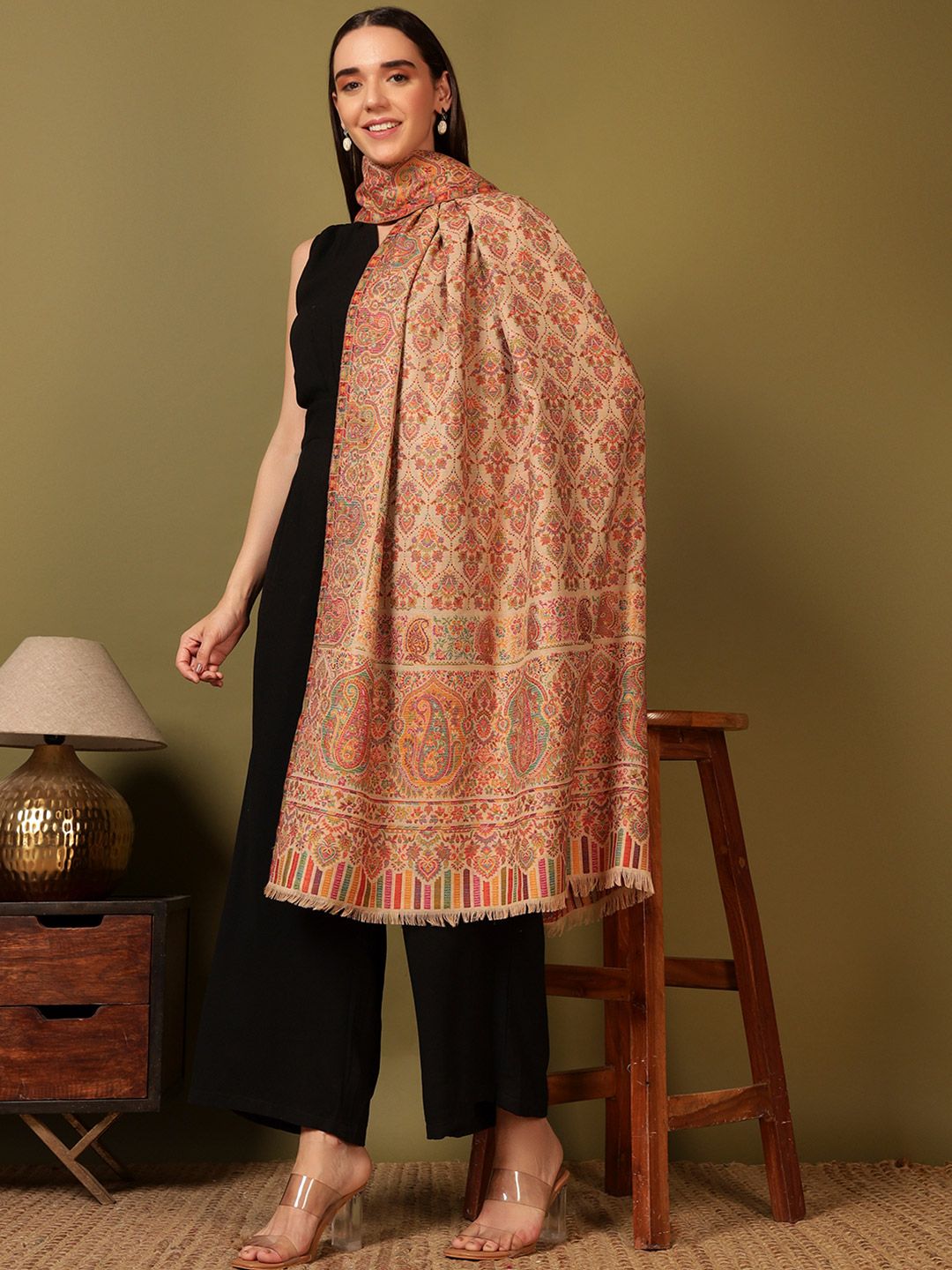 Dhiyona PA Paisley Woven Design Shawl