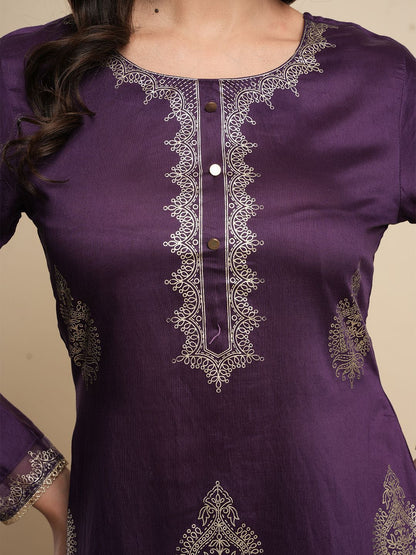 Dhiyona SN Women's Ethnic Motifs Printed Kurta with Trousers & Dupatta