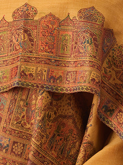 Dhiyona PA Tribal Woven Design Woolen Shawl