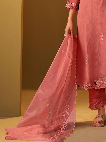 Women Ethnic Motifs Embroidered Kurta with Trousers & Dupatta