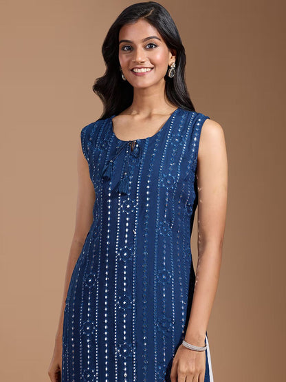 Dhiyona OD  Women Thread Work Kurta