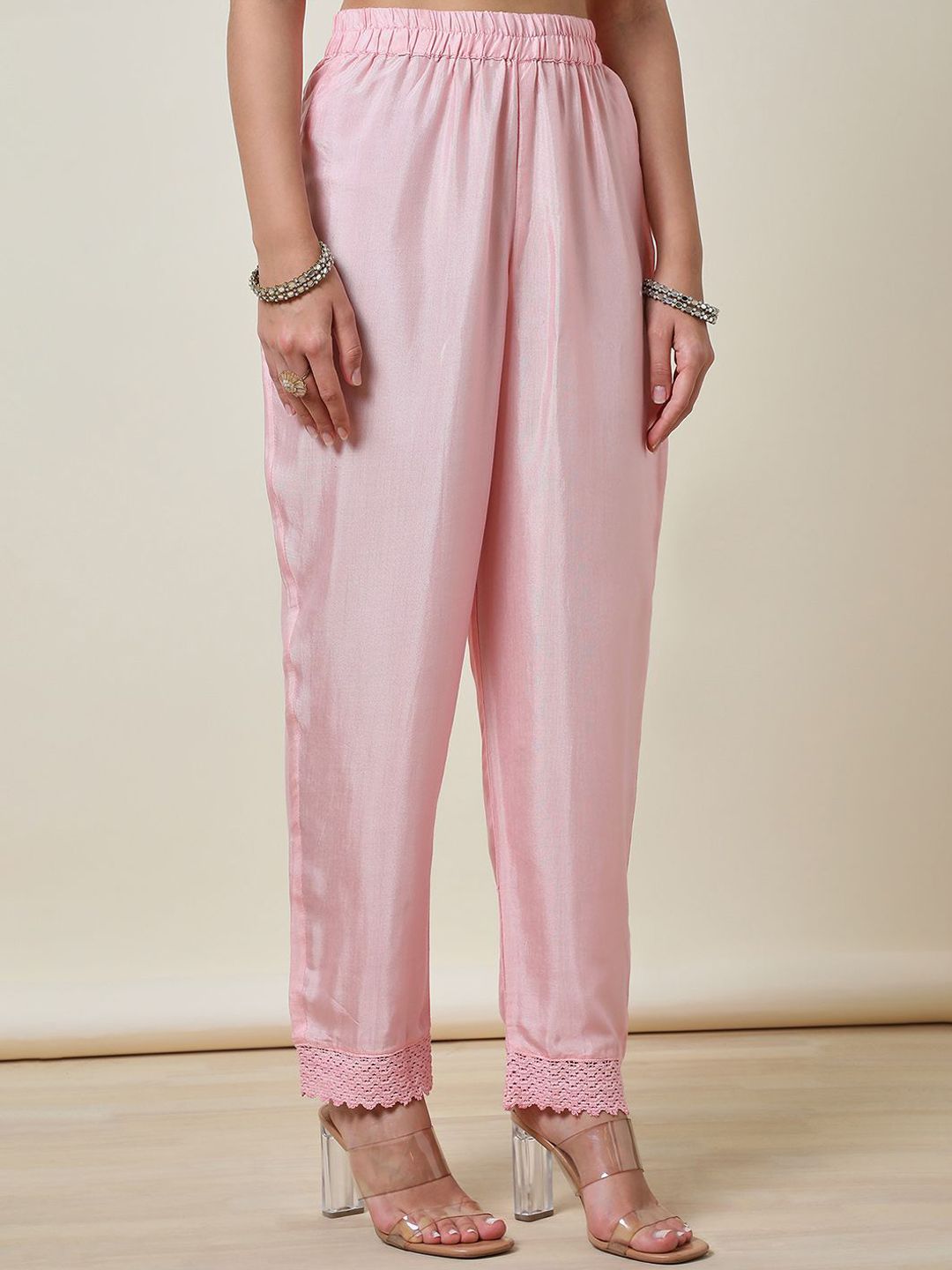 Dhiyona SO Women's Embroidered Thread Work Straight Kurta with Trousers & Dupatta