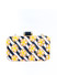 Dhiyona NR Striped Floral Embroidered Box Clutch
