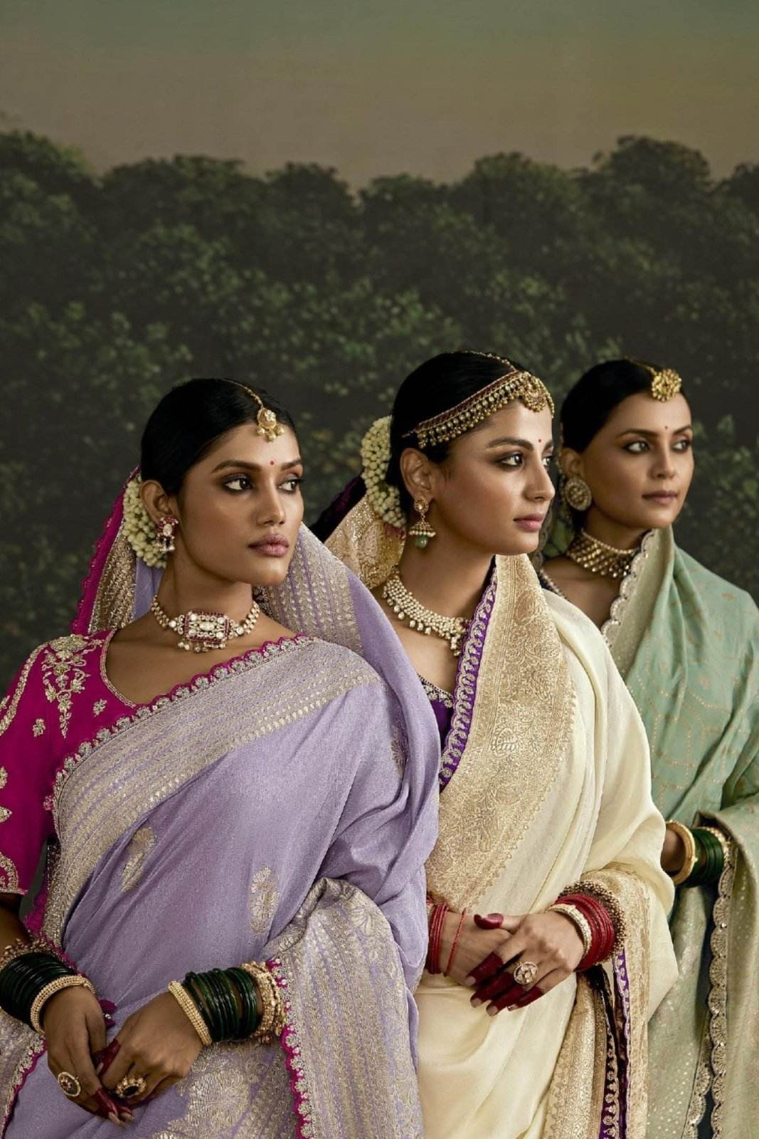 Dhiyona KM Women Purple Banarasi Dola Silk Saree