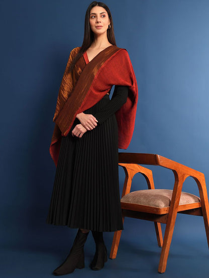 Dhiyona PA Woven Design Woollen Shawl