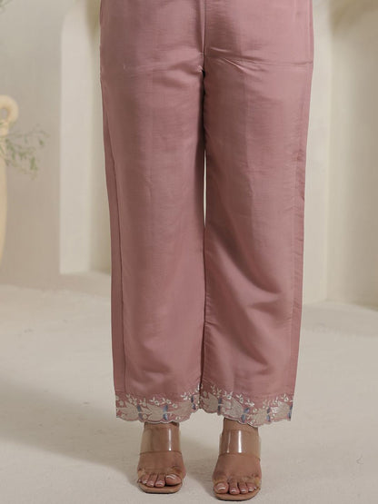 Women Floral Embroidered Straight Kurta with Palazzo