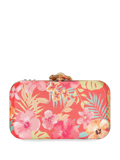 Dhiyona NR Floral Embroidered Clutch with Beaded Detail