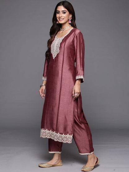 Women Ethnic Motifs Embroidered Kurta with Trousers & Dupatta