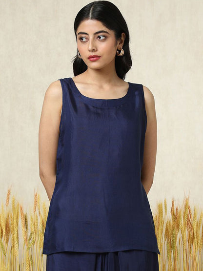 Dhiyona SO Women's Layered Beads and Stones Kaftan Top With Dhoti Pants & Inner