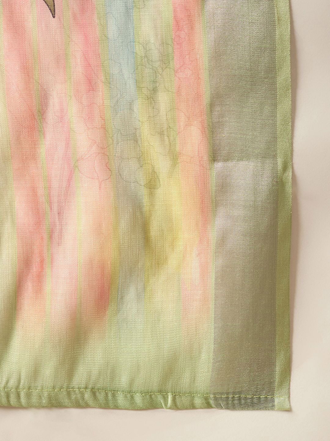 Floral Embroidered Pure Cotton Straight Kurta With Trousers & Dupatta