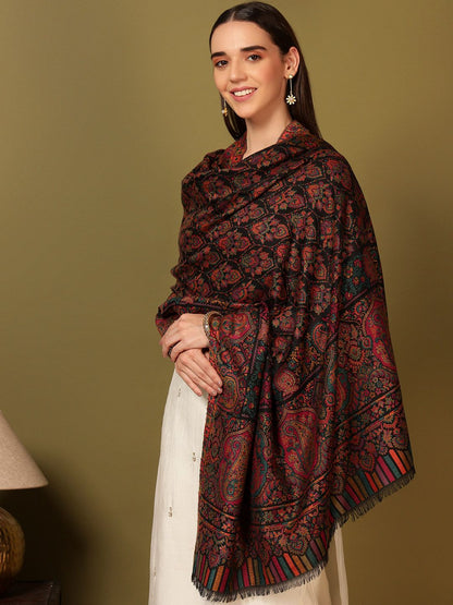 Dhiyona PA Gulraiz Ethnic Motifs Woven Design Kani Woolen Shawl