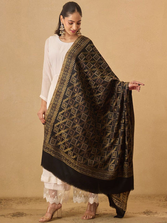 Dhiyona PA Ethnic Motifs Woven Design Mahtab Jamawar Shawl