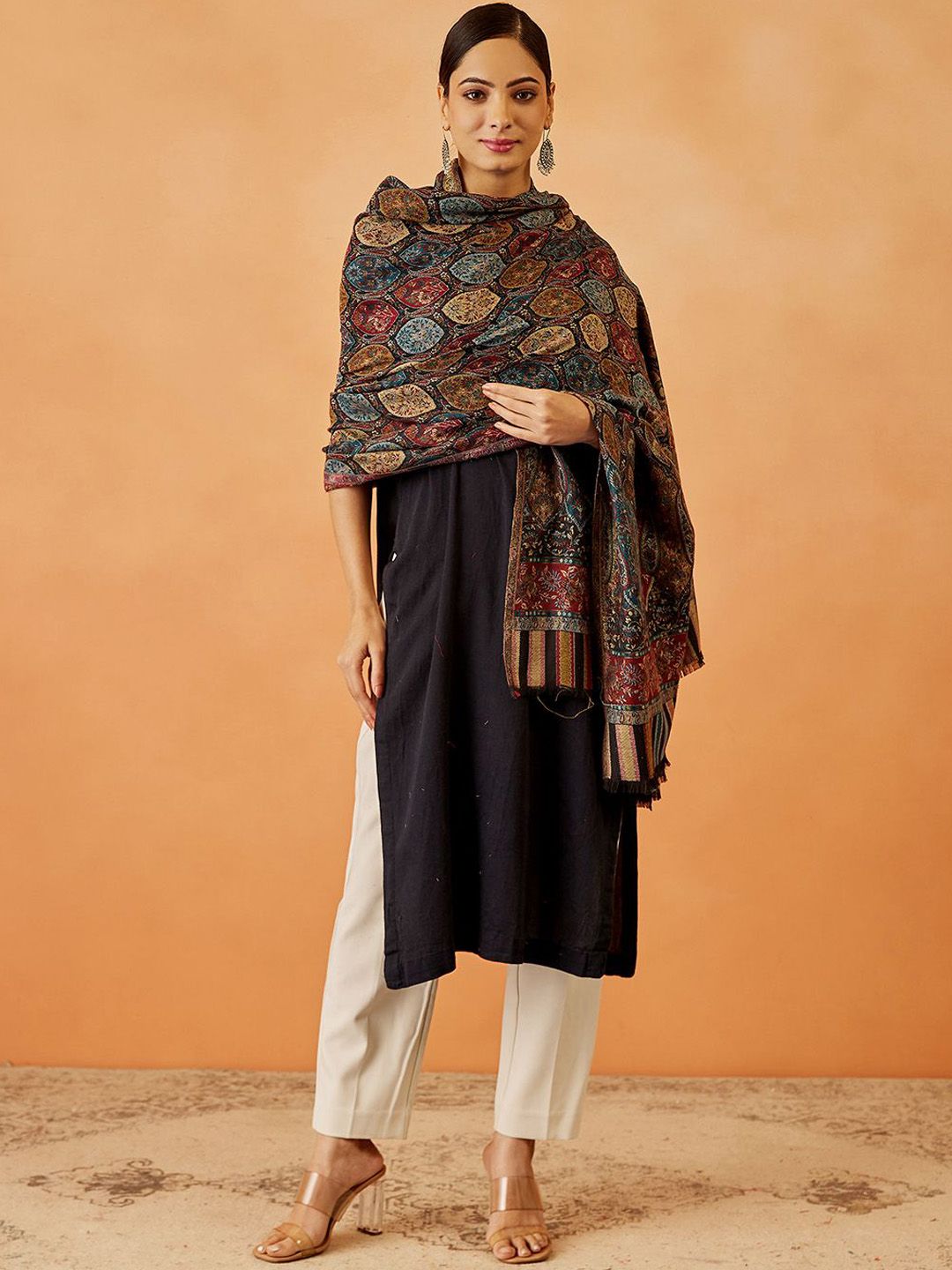 Dhiyona PA Women Paisley Woven Design Shawl