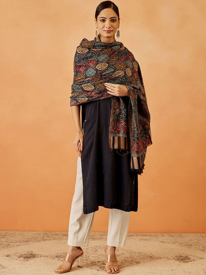 Dhiyona PA Women Paisley Woven Design Shawl