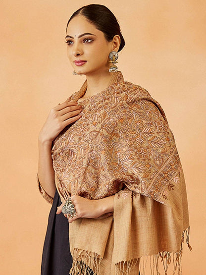 Dhiyona PA Women Paisley Embroidered Shawl