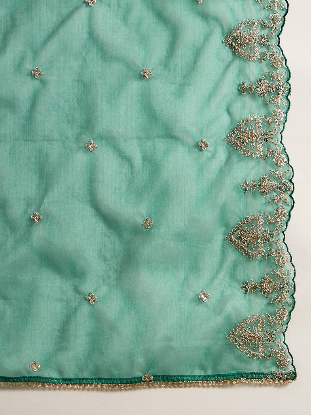 Dhiyona IE Ethnic Motifs Embroidered Kurta With Trousers & Dupatta