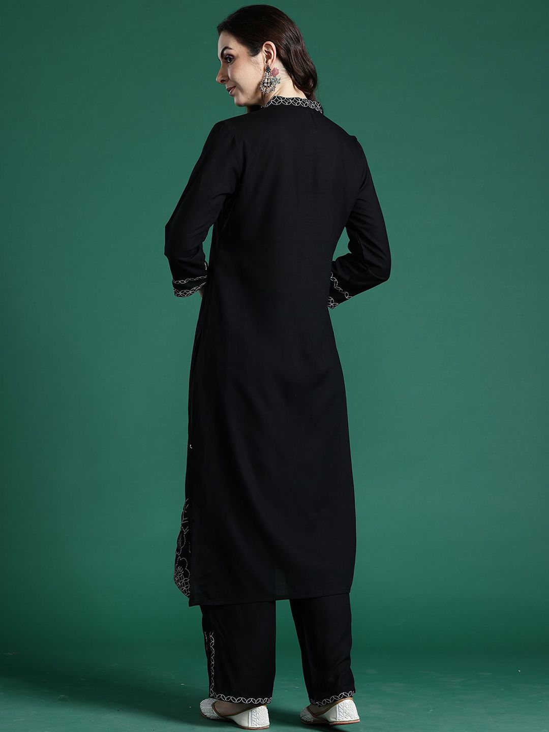 Dhiyona IE Indo era Embroidered Tunic With Trouser Co-Ords