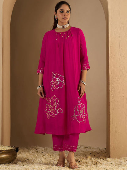 Dhiyona IE Embroidered Tunic With Trousers