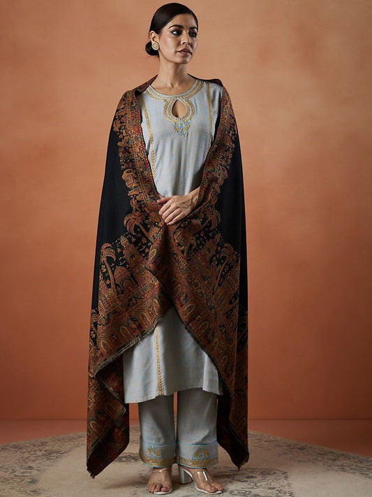 Dhiyona PA Paisley Woven Design Shawl