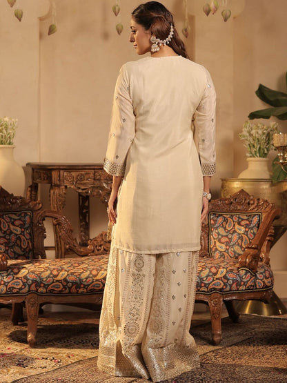 Women Ethnic Motifs Printed Kurta with Palazzo & Dupatta
