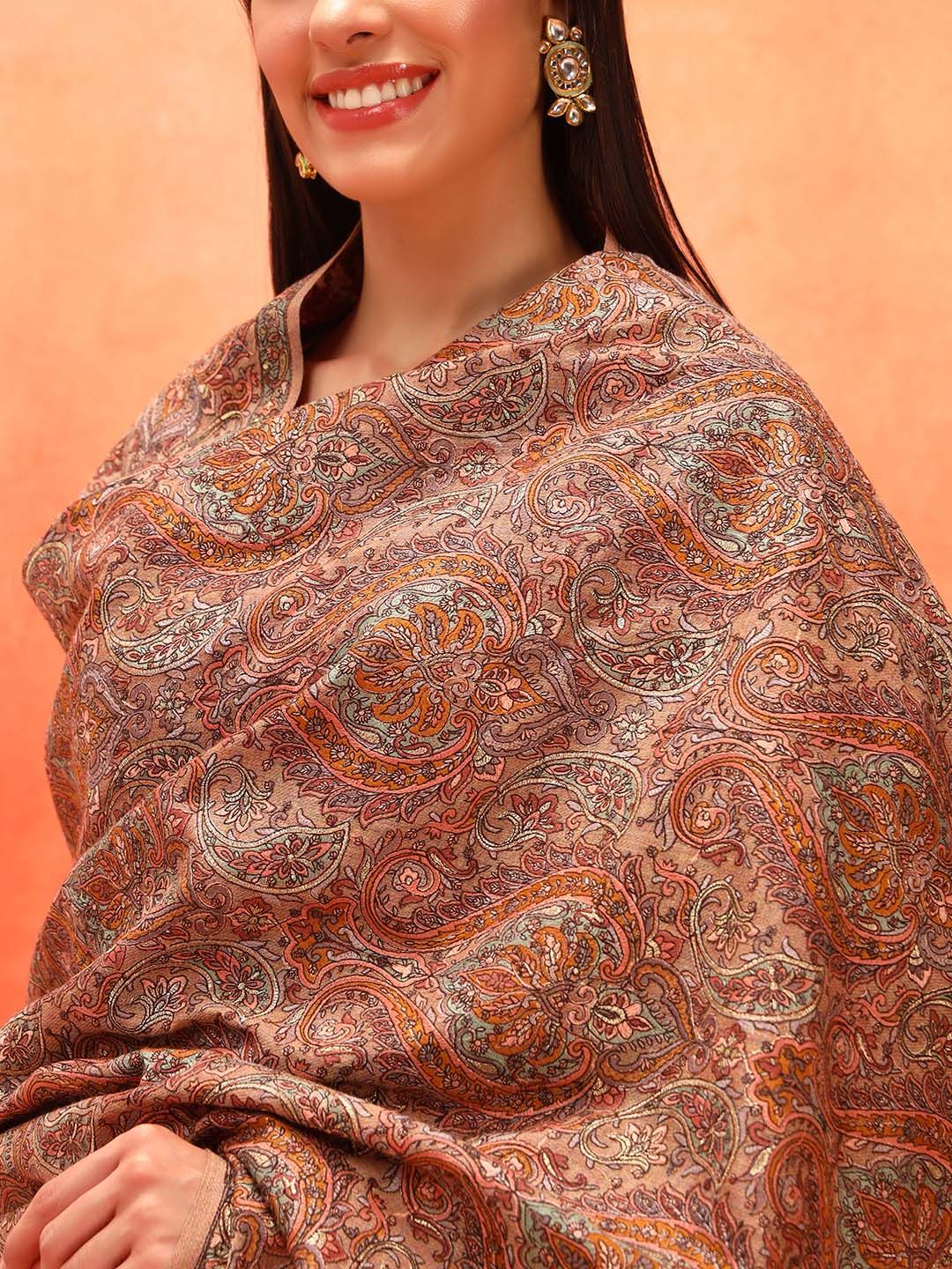 Dhiyona PA Paisley Embroidered Shawl