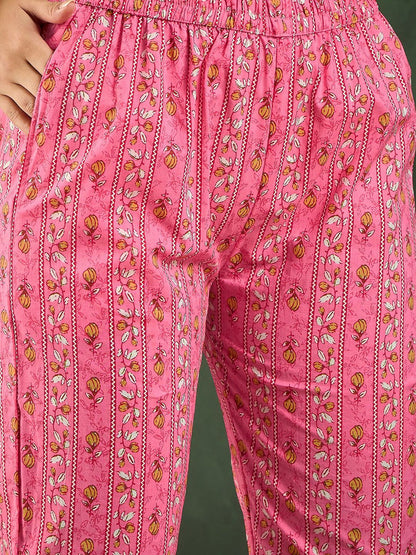 Dhiyona SN Women's Printed Pure Cotton Kurta Set