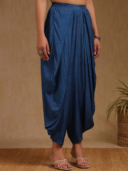Dhiyona SO Women's Women Ethnic Motifs Printed Kurta with Dhoti Pants & Dupatta