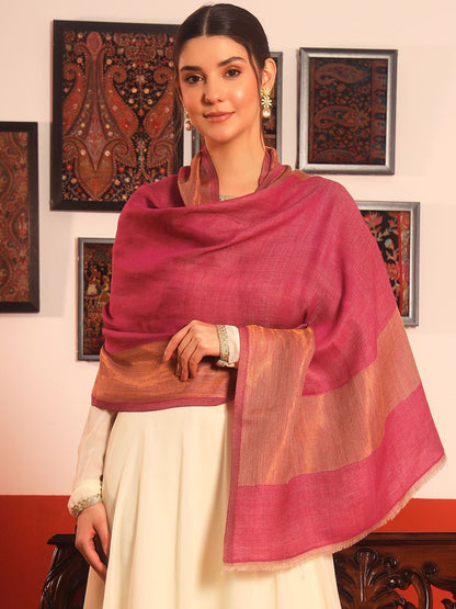 Dhiyona PA Aabzar Reversible Zari Woolen Shawl