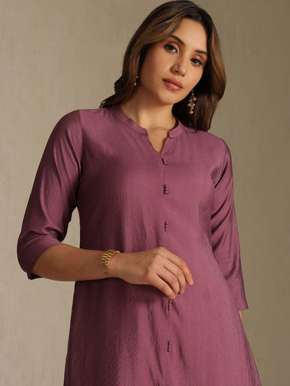 Dhiyona SO Women's Women Solid Kurta with Trousers