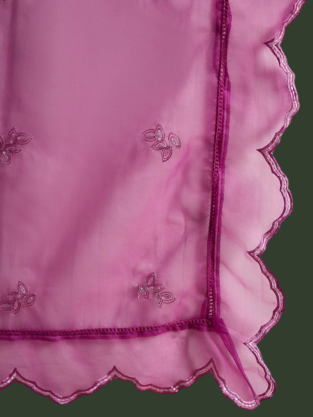 Dhiyona SN Women's Printed & Embroidered Kurta & Trousers with Dupatta