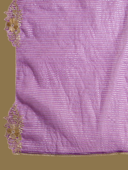 Dhiyona IE Ethnic Motifs Embroidered Thread Work Kurta With Trousers & Dupatta